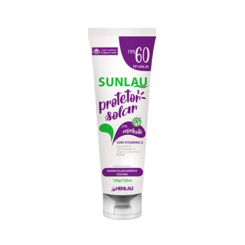 Protetor Solar FPS 60 repelente 120gr - Henlau